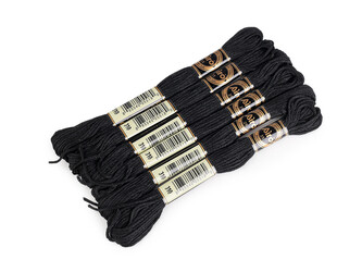 Příze vyšívací typ mouline AIRO sada odstínů 6 ks/8 m - 6 ks - 12 černá