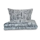 Prodloužené ložní flanelové povlečení 140x220, 70x90cm RÁKOS šedý