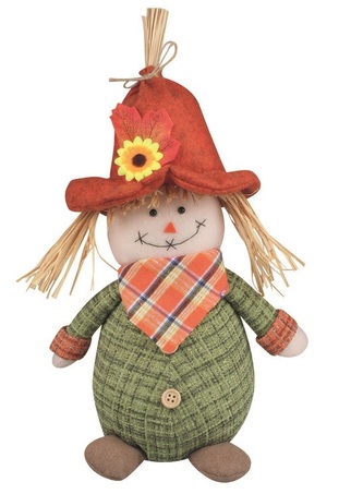 Strašák děvče 18 x 38 x 14 cm na postavení