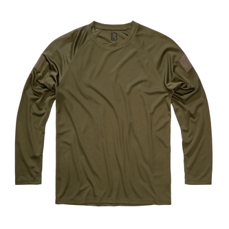 Tričko Brandit Quickdry Long - olivové, XL