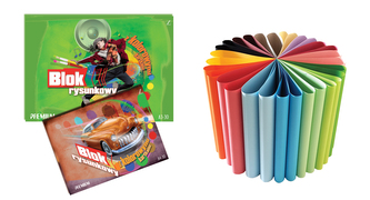 Blok rysunkowy kolor A4 30 kartek premium 10szt/opak