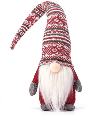  Vánoční skřítek ELF 016 - 50 cm červený