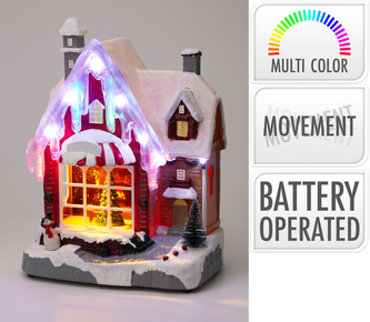 DEKORACJA DOMEK Z LED 305MM