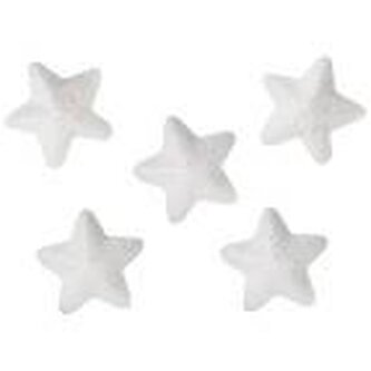 Styropianowe gwiazdki 20x18mm białe 60szt