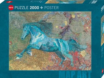 HEYE Puzzle Map Art: Kůň 2000 dílků HEYE Puzzle Map Art: Kůň 2000 dílků