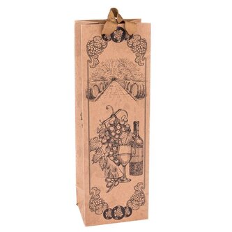 Papírová taška na víno - sada 12ks, 0/50