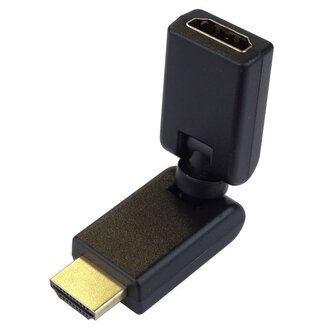 PremiumCord HDMI adapter  19pin Female - 19pin Male otočná ve dvou osách PremiumCord HDMI adapter  19pin Female - 19pin Male otočná ve dvou osách