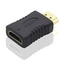 PremiumCord Adaptér HDMI Female - HDMI Male, krátká, zlacený konektor