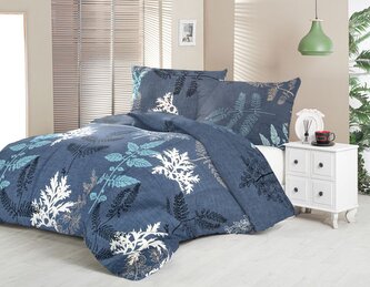 Saténové prodloužené povlečení LUXURY COLLECTION 140x220, 70x90cm Noční les