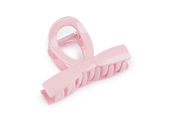 Skřipec do vlasů mašle - 1 ks - 2 růžová sv.