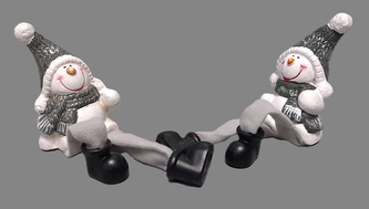 Sněhulák v kulichu látkové nohy