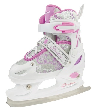Dívčí zimní brusle SULOV® SOFIA, vel. L(38-41), bílo-fialkové