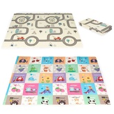 Skládací hrací podložka pro děti - Veselé město; vícebarevný; pěna EVA