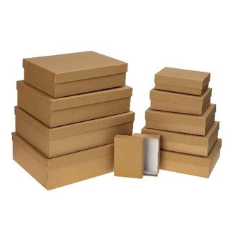 Dárkové krabice sada 22001 hnědé