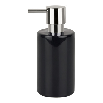 Spirella dávkovač mýdla TUBE, černý, keramika, 300 ml