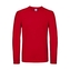 Triko s dlouhým rukávem B&C LSL - červené, 3XL