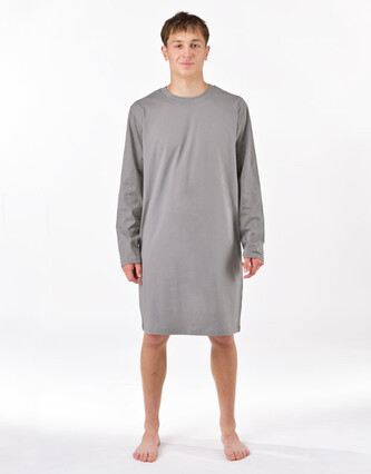 Pánská noční košile Gino šedá (79203_MxGLMZ) L