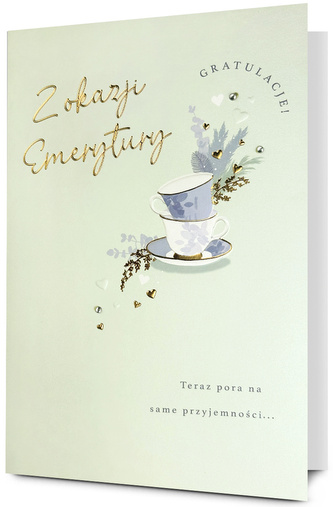 Karnet HM200 Emerytura, filiżanki HM200-3199