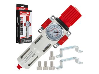 Regulátor tlaku s filtrem a manometrem, 1/2" - TVARDY