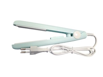 Leventi Mini přenosná žehlička na vlasy - světle modrá