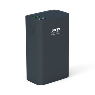 PORT CONNECT powerbanka 26 800 mAh, 65W, USB-C PD / USB-A QC, pro notebooky a mobilní zařízení,černá