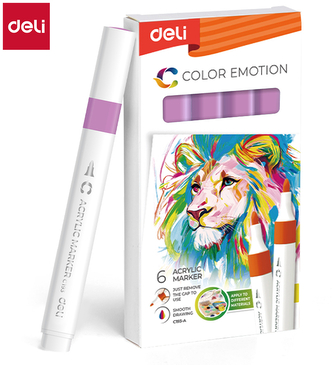 Deli Marker akrylowy fioletowy