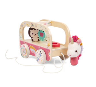 Lilliputiens - dřevěný autobus - jednorožec Lena