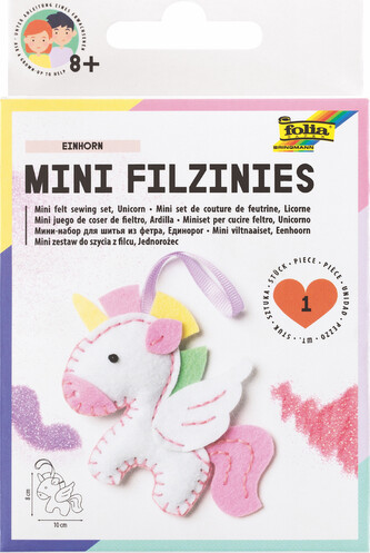 Mini šití filc Jednorožec
