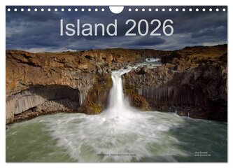 Island (Wandkalender 2026 DIN A4 quer), CALVENDO Monatskalender