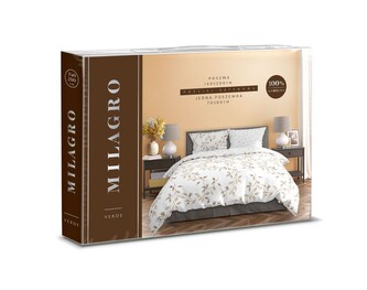 POŚCIEL KPL.220X200+2x70X80 MILAGRO VERDE 021 SATYNA BAW.