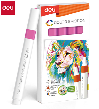 Deli Marker akrylowy deep pink