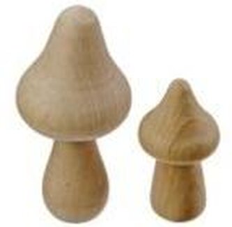 Grzybki drewniane 2szt