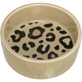 Keramická miska LEO, 0,3 l/ 12 cm, hnědá/leopardí