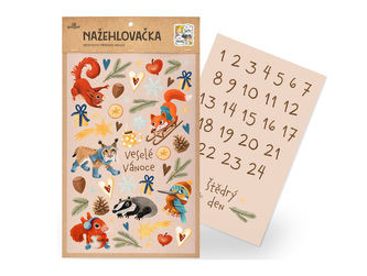 Lesní svět Nažehlovačka L 047 - Adventní kalendář