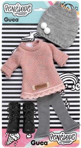 Guca P860 obleček pro panenku PENELOPE velikosti 34 cm s botičkami