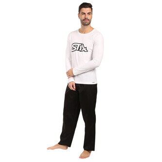 Pánské pyžamo Styx černobílé (PDP1061) L