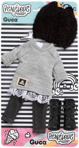 Guca P858 obleček pro panenku PENELOPE velikosti 34 cm s botičkami