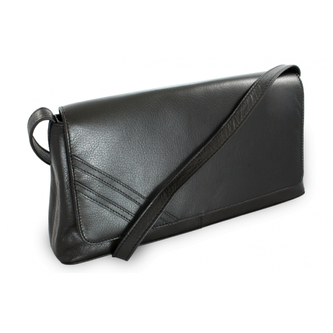 Kožené psaníčko s krátkým popruhem Arwel 1022 - černé