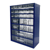 skříňka 3 velikosti 15 mal.,4 stř.,2 vel.zásuvky 30,5x46x15,5cm kov.MO