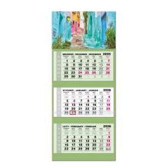 Kalendarz 2026 trójdzielny LUX gł. wypukła Maroko