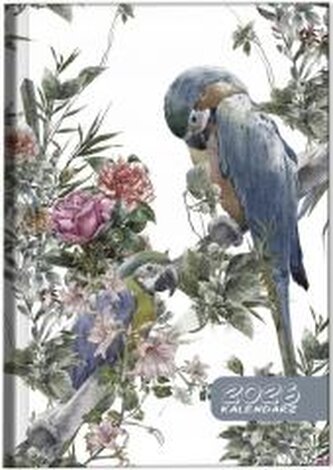 Kalendarz 2026 A5 dzienny sb/nd osobno Papugi boho