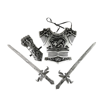 Rytířská sada s meči stříbrná