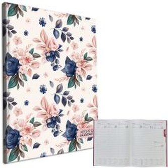 Kalendarz 2026 A4 tygodniowy Niebieskie Róże