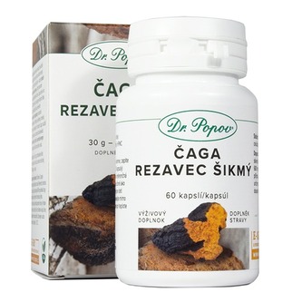Čaga-Rezavec šikmý , 60 kapslí Dr. Popov Čaga-Rezavec šikmý , 60 kapslí Dr. Popov