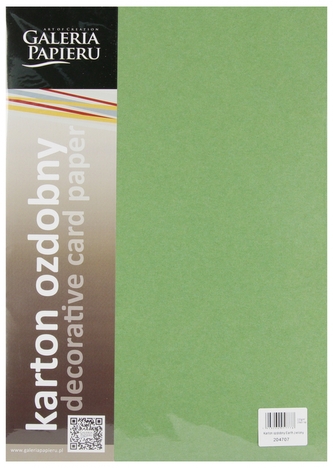 Karton ozdobny A4 zielony 220g Earth op20ark GALERIA PAPIERU 204707 ARG