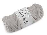 Příze Marshmallow silná Velvet Ø10 mm 500 g - 1 ks - 13 (033) šedá nejsvětlejší
