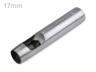 Výsečník / děrovač na látky Ø14;17;18;19;20;22 mm - 1 ks - 17 mm nikl Výsečník / děrovač na látky Ø14;17;18;19;20;22 mm - 1 ks - 17 mm nikl