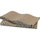 Škrabací karton LEO, vlnovka s catnipem, 44 x 6 x 25 cm, 2 ks, leopardí