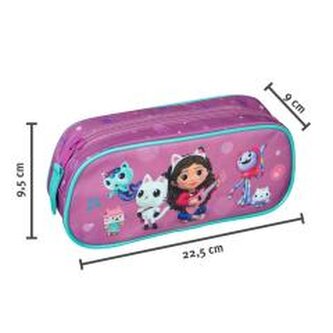 Piórnik Kosmetyczka Saszetka Koci Domek Gabi