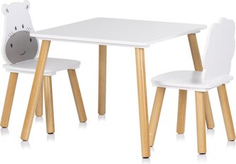 CHIPOLINO Dřevěný stolek s židlemi Hippo,Lion